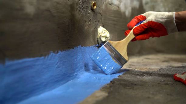 Commercial Emergency Waterproofing project at a Patchogue, NY business property by SJ Waterproofing Pros